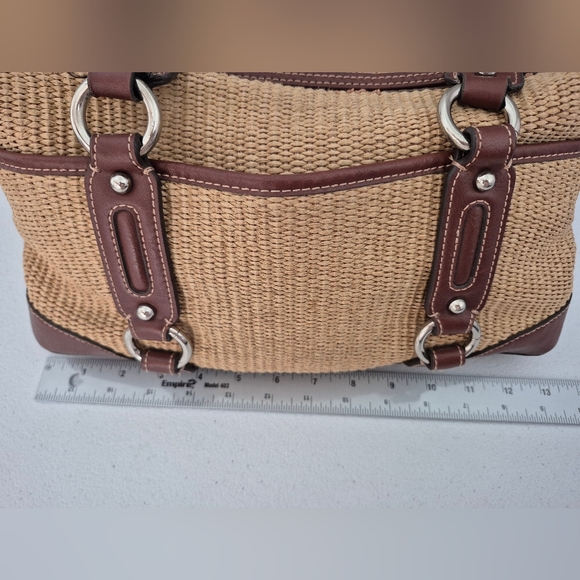 ETIENNE AIGNER Satchel Style Monaco Straw Collection Tote Handbag - Picture 15 of 15